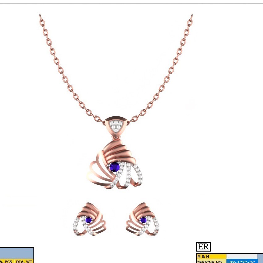 CZ Pendant Set (LPS-1777)