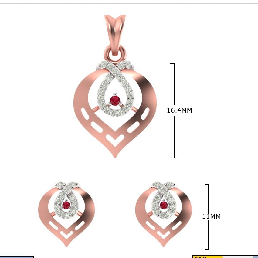 CZ Pendant Set (LPS-1839)