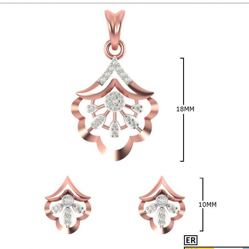 CZ Pendant Set (LPS-1845)