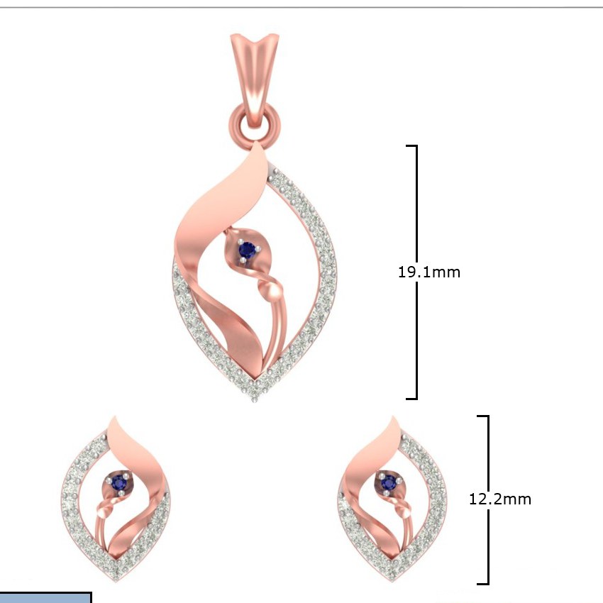 CZ Pendant Set (LPS-1853)