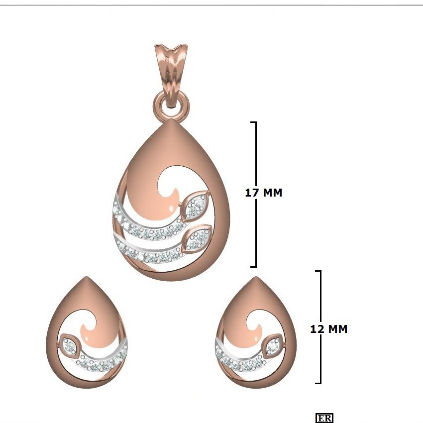 CZ Pendant Set (LPS-1858)