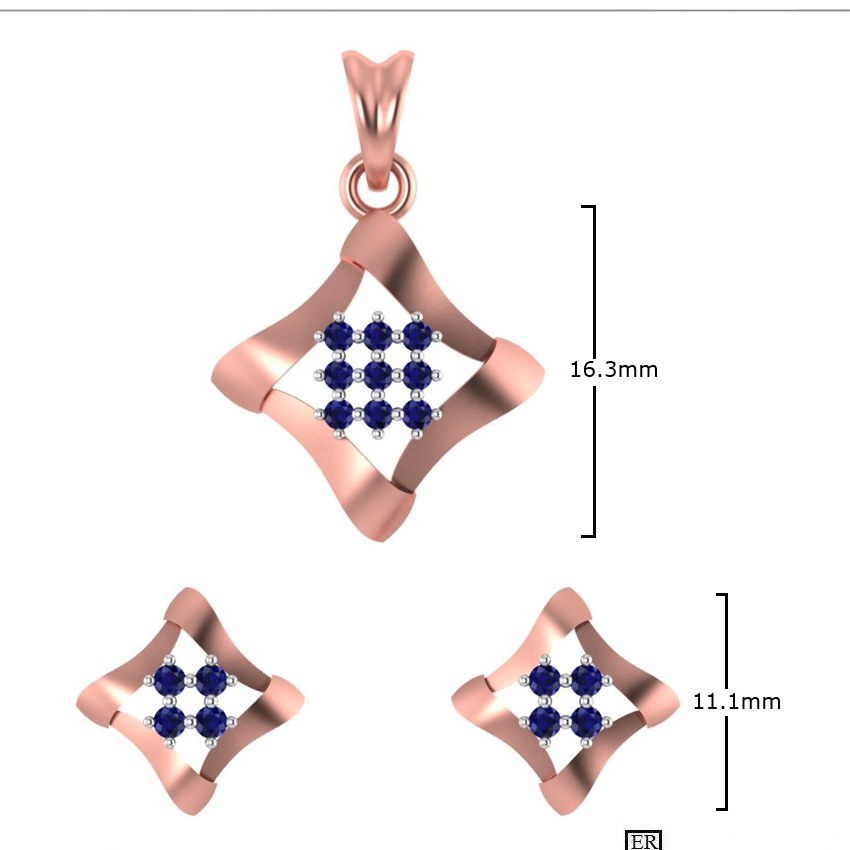 CZ Pendant Set (LPS-1892)