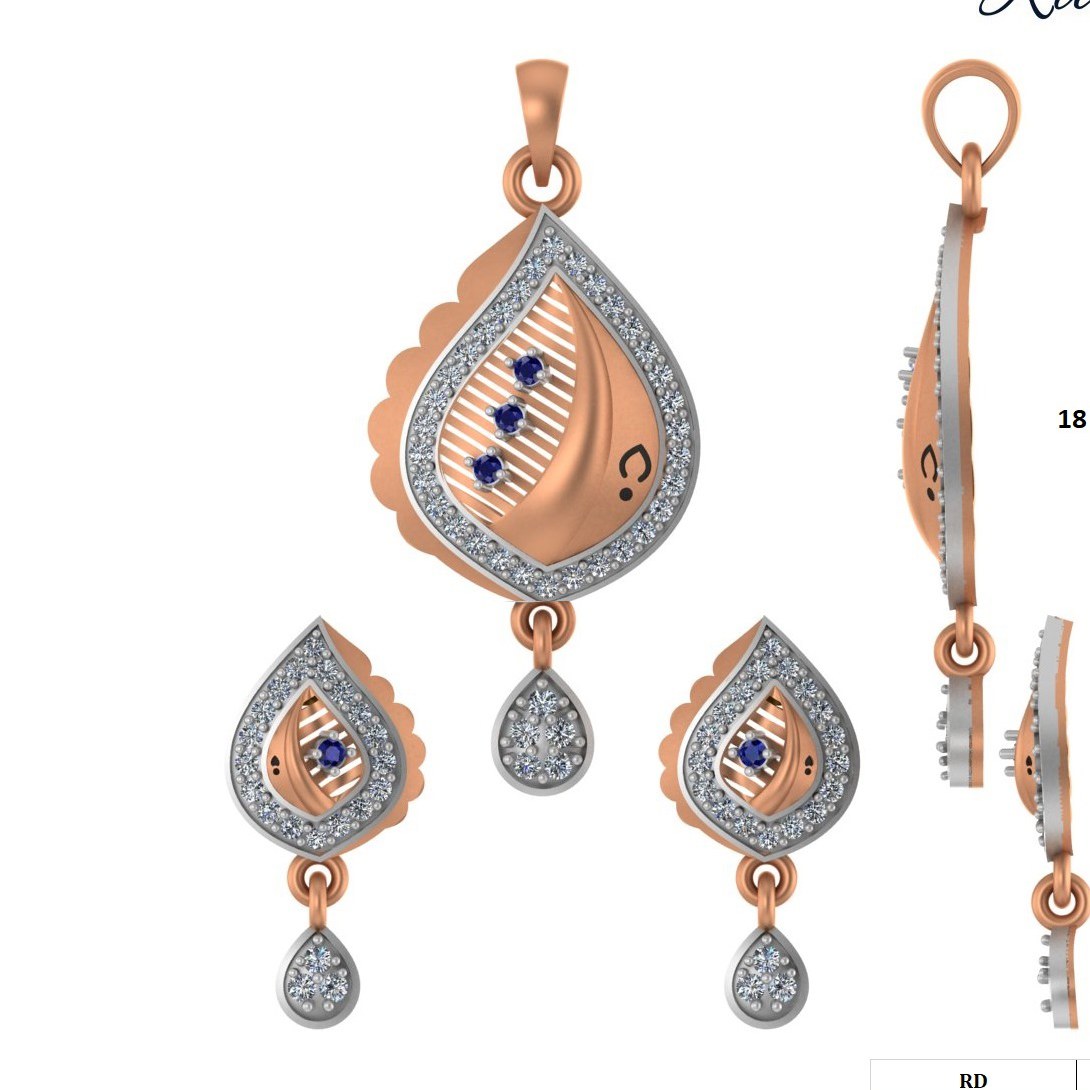 CZ Pendant Set (RPS-1242)
