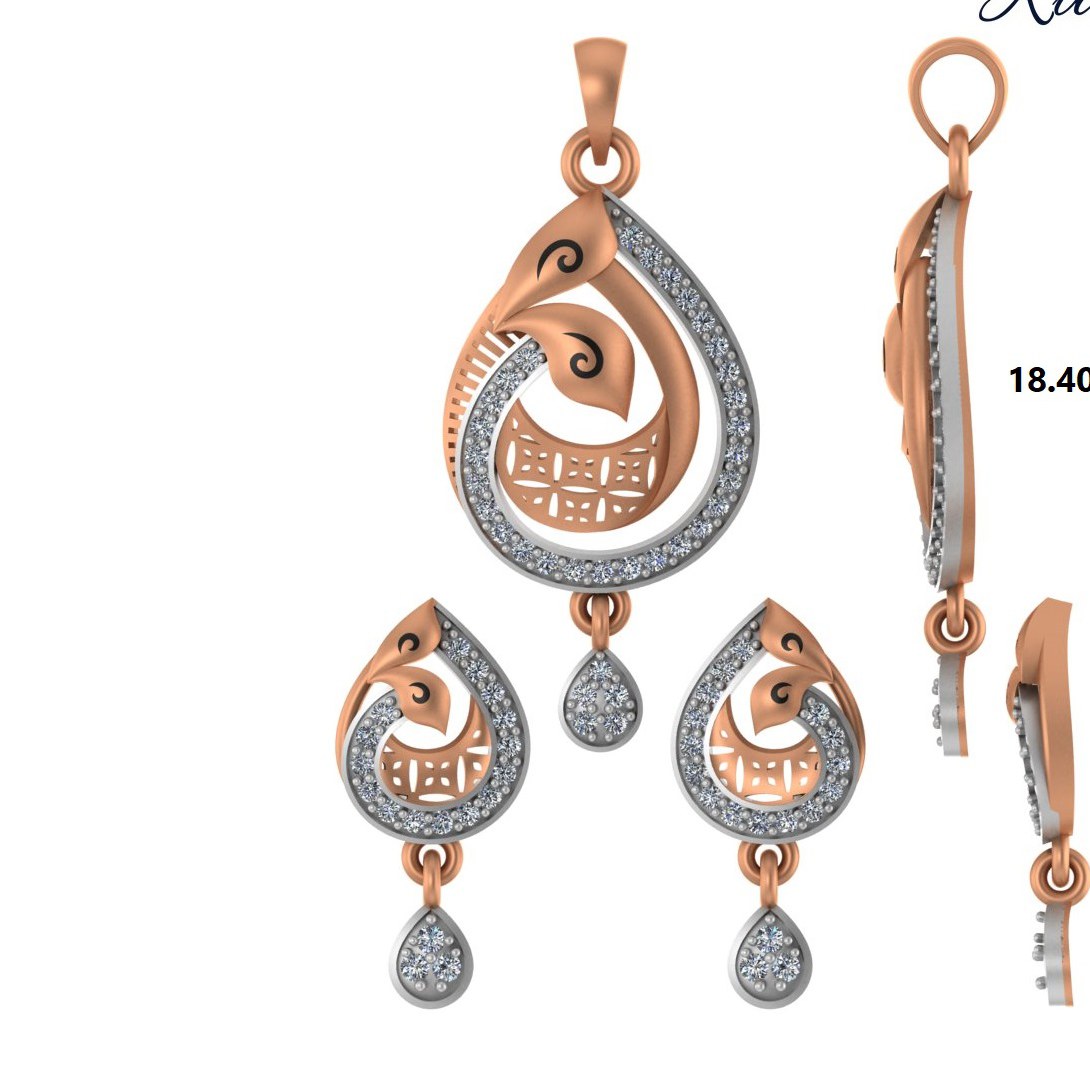 CZ Pendant Set (RPS-1243)