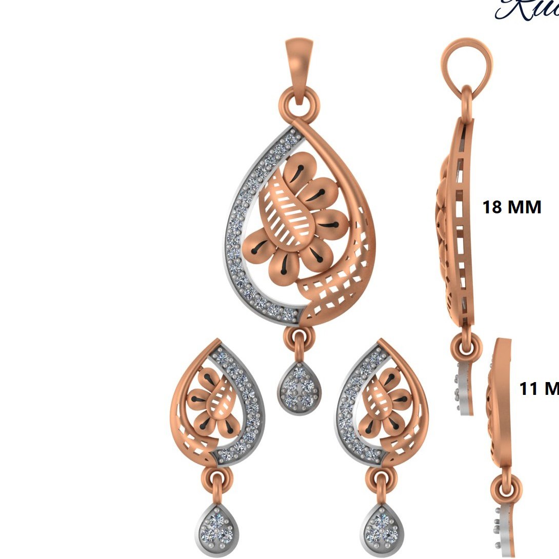 CZ Pendant Set (RPS-1244)