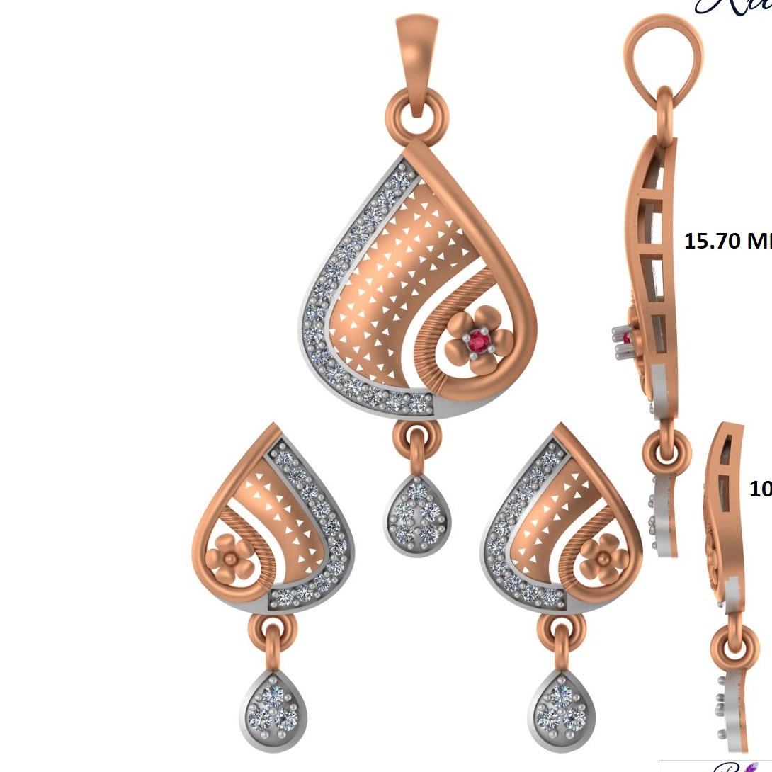 CZ Pendant Set (RPS-1333)