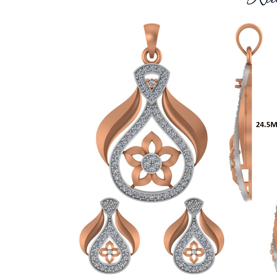 CZ Pendant Set (RPS-1441)