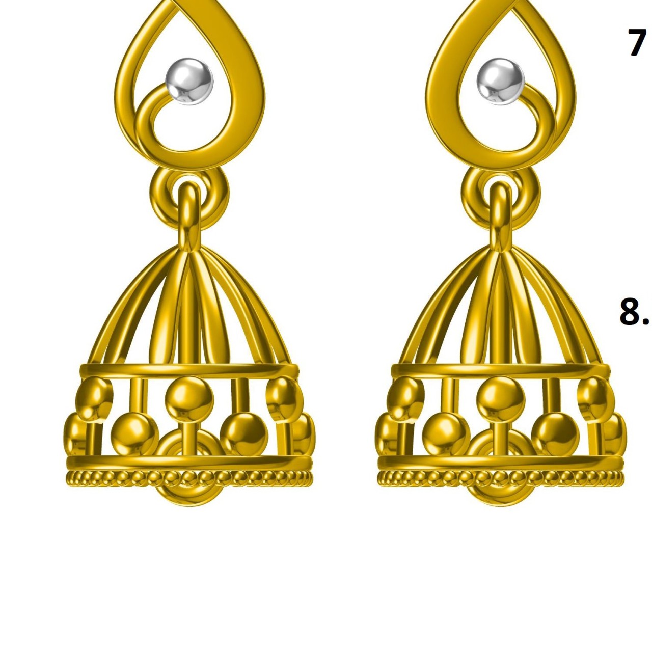 Plain Earrings (DZER-13828)
