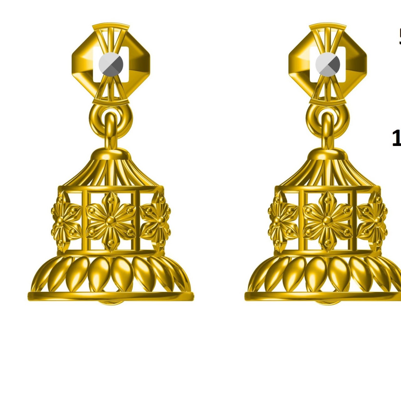 Plain Earrings (DZER-13850)