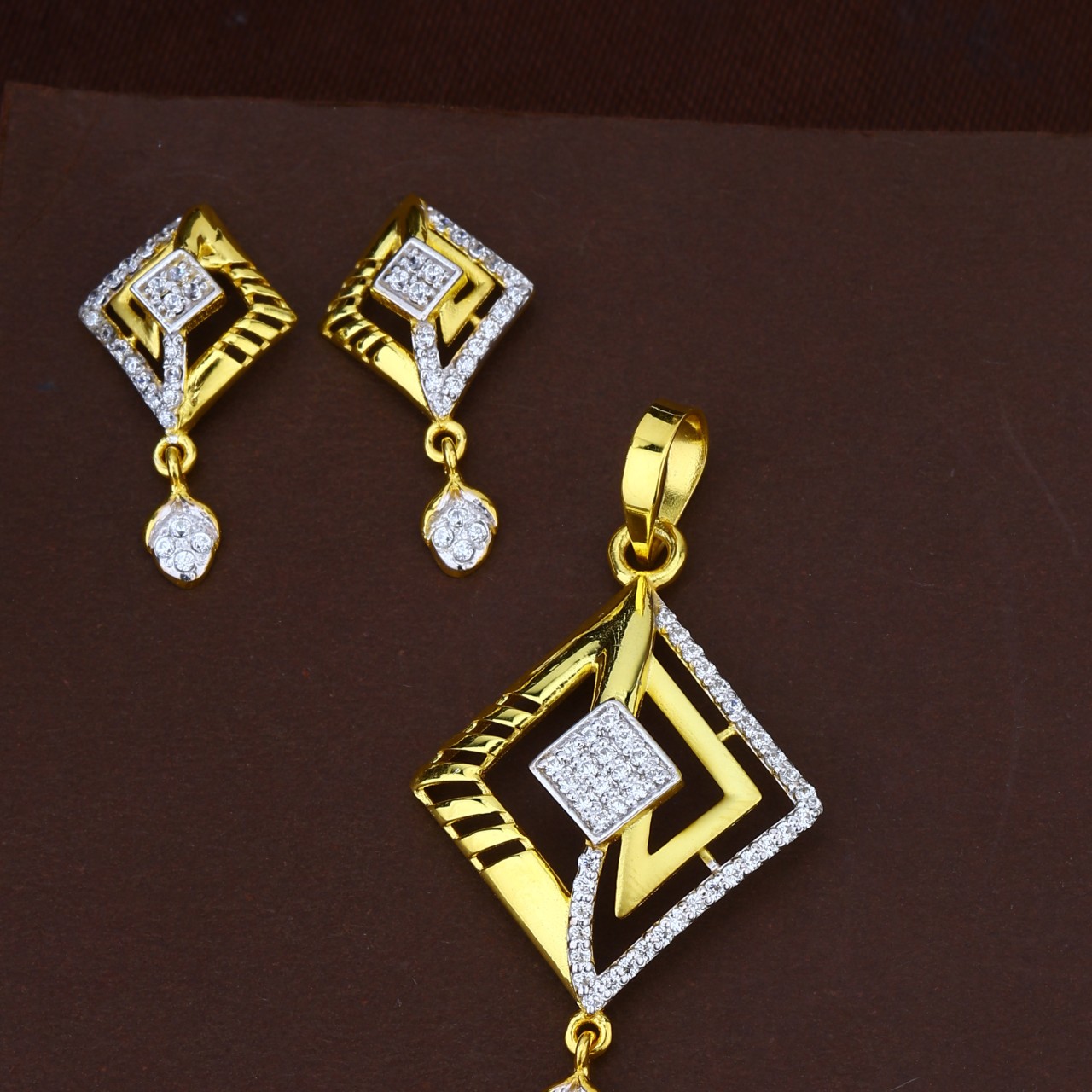 CZ Pendant Set (LPS-1735-P)